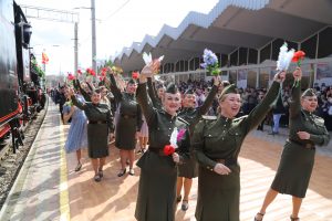 Ретро-поезд «Воинский эшелон» в Астрахани