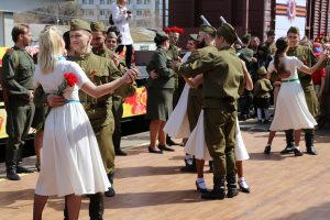 Ретро-поезд «Воинский эшелон» в Астрахани