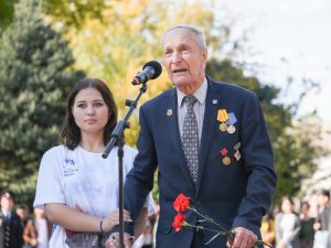 Патриотический митинг прошел в Братском саду города Астрахани 25 октября 2019 года