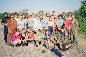 Астраханцы в поисковой экспедиции в Волгоградской области, 1997 год