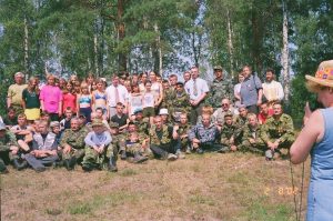 Астраханцы в поисковой экспедиции в Калужской области, 2002 год.