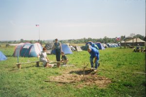 Астраханцы в поисковой экспедиции в Калужской области, 1996 год