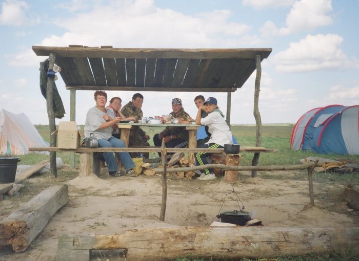 Астраханцы в поисковой экспедиции в Калужской области, 1996 год