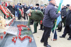 Астраханские поисковики приняли участие в организации и проведении митинга, посвященного 32-й годовщине окончания войны в Афганистане