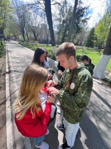 Поисковики астраханского государственного технического университета присоединились к акции «Георгиевская ленточка»