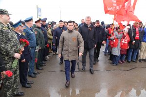 Астраханские и Калмыцкие поисковики на митинге в п.Хулхута Яшкульского района Республики Калмыкия