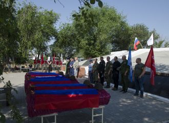 Поисковики Астрахани приняли участие в захоронении 52-х останков солдат Красной Армии в хуторе Обливской, Обливского района Ростовской области
