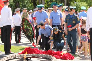 В г.Астрахани прошла "Линейка памяти и скорби", посвященная 81-й годовщине начала ВОВ