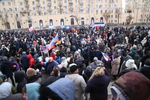 Астраханские патриоты приняли участие в митинг-концерте, приуроченного Дню защитника Отечества