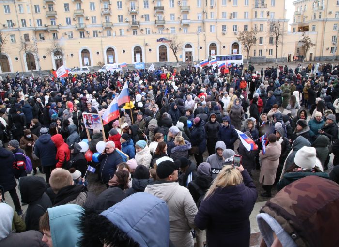 Астраханские патриоты приняли участие в митинг-концерте, приуроченного Дню защитника Отечества