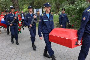 Астраханские патриоты простились с ефрейтором Беляковым А.И., погибшим в 1941 году в Выборгском районе Ленинградской области