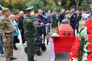 Астраханские патриоты простились с ефрейтором Беляковым А.И., погибшим в 1941 году в Выборгском районе Ленинградской области