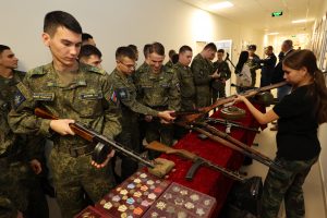 Выставка в Военном учебном центре Астраханского государственного университета