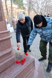 Астраханские патриоты почтили память дважды Героя Советского Союза Н.М.Скоморохова