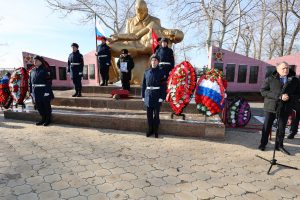 Астраханские патриоты простились с красноармейцем Некрасовым Сергеем Никифоровичем, 1919 г.р., погибшим в годы ВОВ в Смоленской области