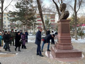 Астраханские патриоты почтили память дважды Героя Советского Союза Н.М.Скоморохова