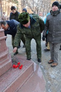 Астраханские патриоты почтили память дважды Героя Советского Союза Н.М.Скоморохова