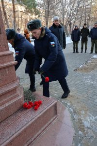 Астраханские патриоты почтили память дважды Героя Советского Союза Н.М.Скоморохова