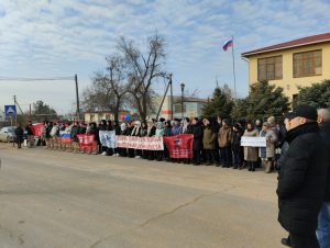 Митинг в честь дня вывода советских войск из Афганистана прошел в поселке Комсомольский Красноярского района Астраханской области