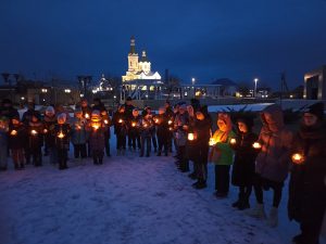 Астраханские патриоты с. Цветное Володарского района провели акцию «Свеча памяти», в благодарность всем тем, кто защищал нашу Родину