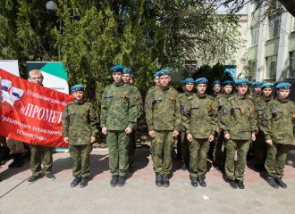 Астраханские патриоты на областном смотре-конкурс строя и песни «Плац-Парад 2024»