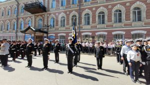 Парадный марш курсантов КИМРТ в честь Дня Победы