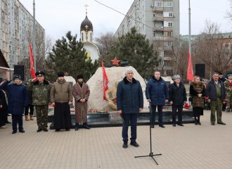 Митинг, посвященный 36-й годовщине вывода советских войск из Афганистана