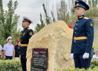 В Астрахани открыт памятный знак Василию Агапкину – автору бессмертного марша «Прощание славянки»
